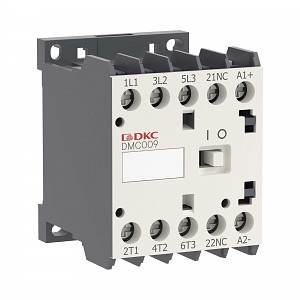 Миниконтактор YON DMC009 9A 4кВт AC3 3P кат. 220В AC 1НО DKC (DMC009-3C10A230)