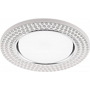 Светильник встраиваемый со светодиодной подсветкой 20LED*2835 SMD 4000K, 15W GX53, без лампы, прозрачный, хром, CD4029 с драйвером в комплекте