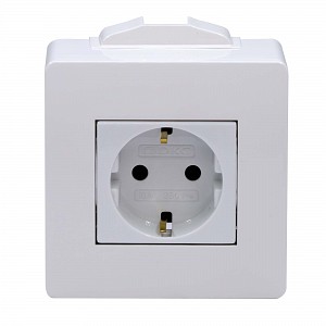 Коробка для миниканалов с силовой розеткой DKC (10482)