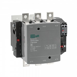 Контактор 265А 220В АС АС3 АС4 1НО+1НЗ КМ-102 Dekraft (21961DEK)