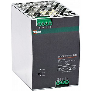 Источник питания импульсный 480Вт 24В 20А ИП-502 Dekraft (52057DEK)