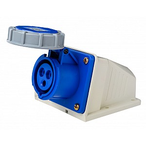 Розетка стационарная 2Р+РЕ 16А 220В IP67 РС-103 Dekraft (26196DEK)