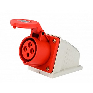 Розетка стационарная 3Р+РЕ 16А 380В IP44 РС-103 Dekraft (26192DEK)