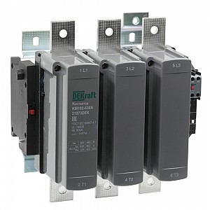 Контактор 630А 220В АС АС3 АС4 1НО+1НЗ КМ-102 Dekraft (21973DEK)