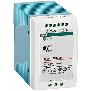 Источник питания импульсный 100Вт 24В 4,0А ИП-501 Dekraft (52086DEK)