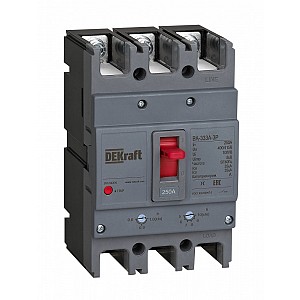 Силовой автоматический выключатель 3P 250A 35кА ВА-333А Dekraft (28123DEK)