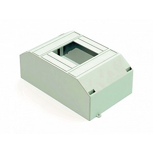 Корпус пластиковый навесной 2-4 модуля IP30 БЕЛЫЙ ЩРН-П-2/4 Dekraft (31031DEK)