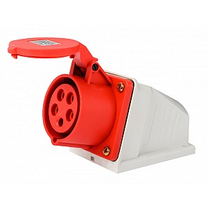 Розетка стационарная 3Р+РЕ+N 16А 380В IP44 РС-103 Dekraft (26194DEK)