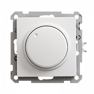 W59 светорегулятор (диммер) поворотный 400Вт 230В механизм БЕЛЫЙ Systeme (Schneider) (SR-5S3-1-86)