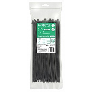 Стяжка кабельная MultiSet 380х7.6 Чёрная (100шт) Systeme (Schneider) (IMT38076B)