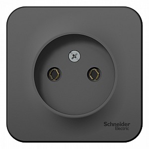 BLANCA розетка наружная без заземления без шторок, 16А, 250В, антрацит Systeme (Schneider) (BLNRA000106)