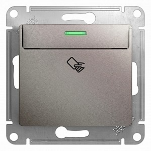 GLOSSA Карточный выключатель схема 6 платина Systeme (Schneider) (GSL001269)