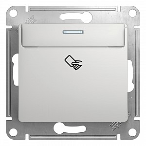 GLOSSA Выключатель карточный алюминий в рамку схема 6 Systeme (Schneider) (GSL000369)