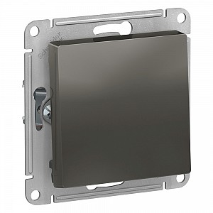 Кнопка нажимная ATLASDESIGN схема 1 10АХ механизм сталь Systeme (Schneider) (ATN000915)