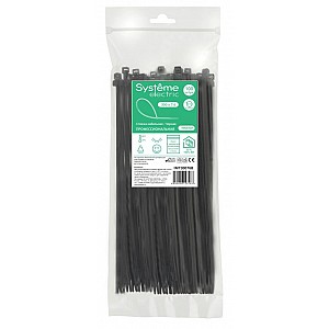Стяжка кабельная MultiSet 300х7.6 Чёрная (100шт) Systeme (Schneider) (IMT30076B)