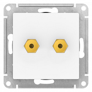 ATLASDESIGN АУДИОРОЗЕТКА двойная, ЛОТОС Systeme (Schneider) (ATN001387)
