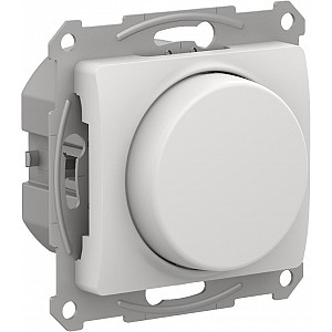 GLOSSA СВЕТОРЕГУЛЯТОР (диммер) повор-нажим, LED, RC, 400Вт, мех., БЕЛЫЙ Systeme (Schneider) (GSL000123)
