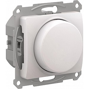 GLOSSA СВЕТОРЕГУЛЯТОР (диммер) повор-нажим, LED, RC, 400Вт, мех., ПЕРЛАМУТР Systeme (Schneider) (GSL000623)