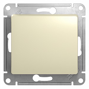 GLOSSA Кнопка нажимная бежевый в рамку схема 1 Systeme (Schneider) (GSL000215)
