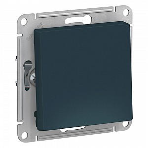 Кнопка нажимная ATLASDESIGN схема 1 10АХ механизм изумруд Systeme (Schneider) (ATN000815)