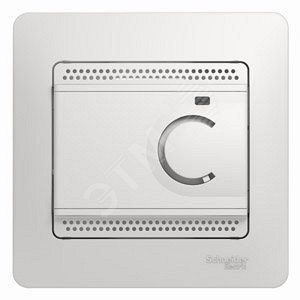 GLOSSA Термостат электронный теплого пола с датчиком в сборе 10A белый Systeme (Schneider) (GSL000138)