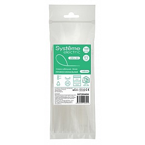 Стяжка кабельная MultiSet 200х4.8 Белая (100шт) Systeme (Schneider) (IMT20048W)