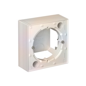 Коробка ATLASDESIGN для наружного монтажа жемчуг Systeme (Schneider) (ATN000400)