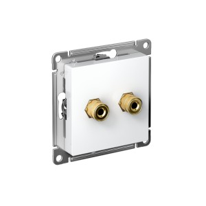 Аудиорозетка ATLASDESIGN двухместная белый Systeme (Schneider) (ATN000187)