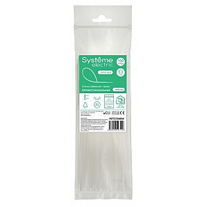 Стяжка кабельная MultiSet 370х4.8 Белая (100шт) Systeme (Schneider) (IMT37048W)