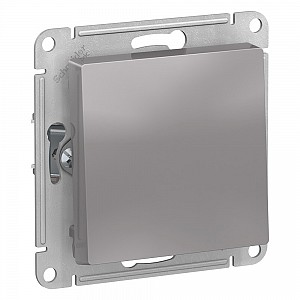 Кнопка нажимная ATLASDESIGN схема 1 10АХ механизм алюминий Systeme (Schneider) (ATN000315)