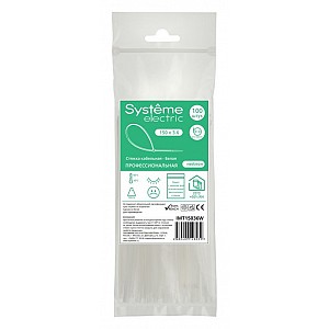 Стяжка кабельная MultiSet 150х3.6 Белая (100шт) Systeme (Schneider) (IMT15036W)