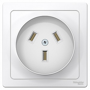 BLANCA скрытой установки розетка силовая 2р+n, 32а, 250в, белый Systeme (Schneider) (BLNSR003231)