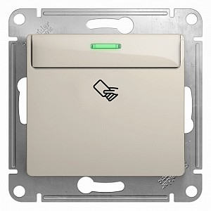GLOSSA Карточный выключатель сх.6 молочный Systeme (Schneider) (GSL000969)