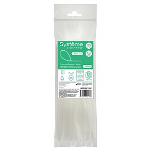 Стяжка кабельная MultiSet 300х7.6 Белая (100шт) Systeme (Schneider) (IMT30076W)