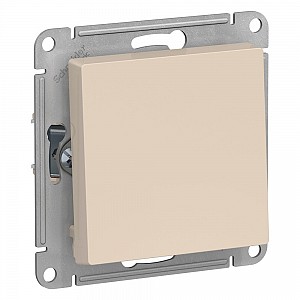 Кнопка нажимная ATLASDESIGN схема 1 10АХ механизм бежевый Systeme (Schneider) (ATN000215)