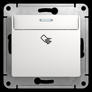 GLOSSA Выключатель карточный в рамку белый сх.6 Systeme (Schneider) (GSL000169)
