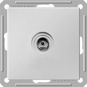 W59 Розетка телевизионная TV скрытая в рамку белая Systeme (Schneider) (RTS-151-1-86)