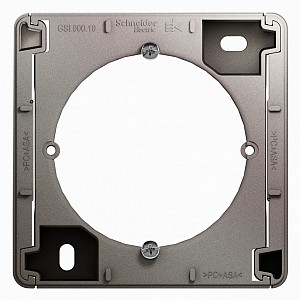 GLOSSA коробка для наружного монтажа платина Systeme (Schneider) (GSL001200)