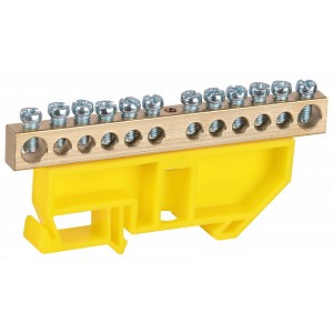 NO-224-96 Шина ЭРА NO-224-96 PE земля на DIN-изоляторе ШНИ-8х12-12-Д-желтый