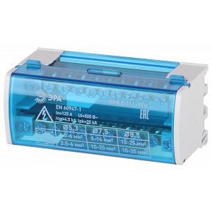 NO-224-97  Шины на DIN-рейку ЭРА NO-224-97 в корпусе кросс-модуль ШНК 2х11 L+PEN