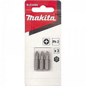 Насадка бита PH2, 25 мм, C-form, 3 шт. Makita (B-23466)