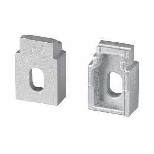 Заглушка WALL-FANTOM-BENT-W10-SIDE с отверстием (Пластик) Arlight (043883)