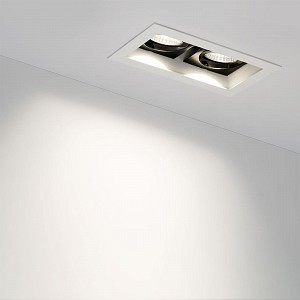 Светильник CL-KARDAN-S180x102-2x9W Warm (WH, 38 deg) (ARL, IP20 Металл, 3 года) Arlight (024127)