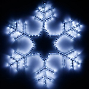Фигура ARD-SNOWFLAKE-M4-750x750-324LED White 230V, 18W Ardecoled, IP65 Arlight (025307)