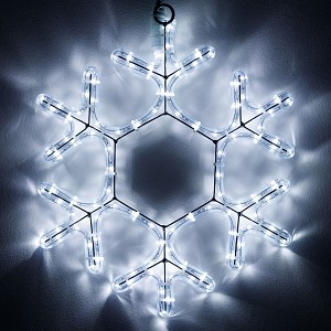 Фигура ARD-SNOWFLAKE-M7-450x375-126LED White 230V, 7.5W Ardecoled, IP65 Arlight (034249)