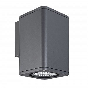Светильник LGD-EVO-WALL-S100x100-12W Warm3000 (GR, 44 deg, 230 В) (IP54 Металл, 3 года) Arlight (046193)