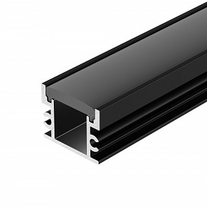 Профиль FLOOR18-H15-3000 ANOD BLACK (Алюминий) Arlight (045672)