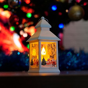 Световая фигура Свеча "Рождество" 1LED (батарейки в компл), 2700K, 13,5см, белый, LT129