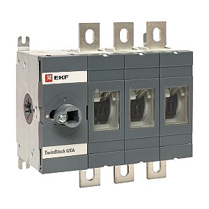 Рубильник 630A 3P без рукоятки управления Twin block EKF (tb-s-630-3p)