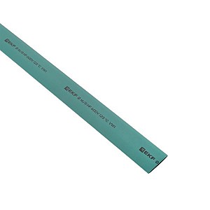 Трубка термоусаживаемая ТУТ нг 16/8 зеленая в отрезках по 1м PROxima EKF (tut-16-j-1m)